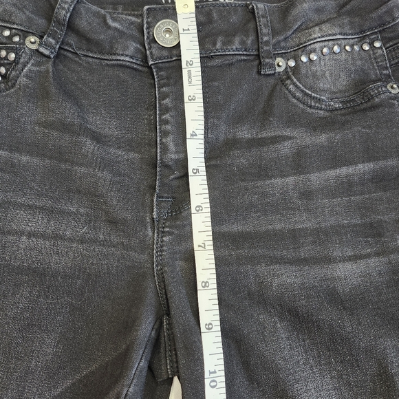 Maurices Size Small  Stylish Black Rhinestone Women's Jeans - Picture 8 of 10
